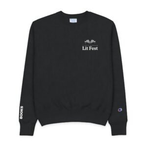 Champion Black Crewneck - MGLF Logo & "I Love Books"